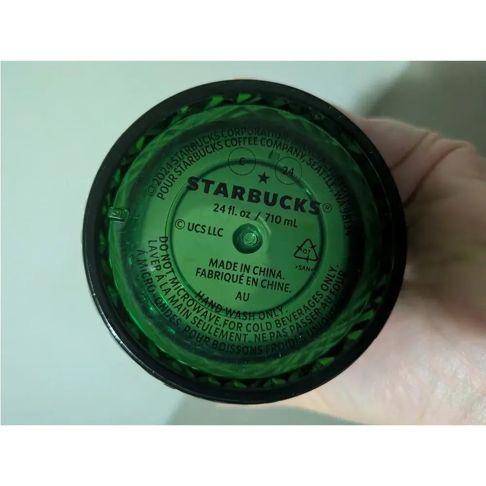 Starbucks Wicked Emerald City Tumbler 24oz Venti Green Hot Air Balloon NWOT